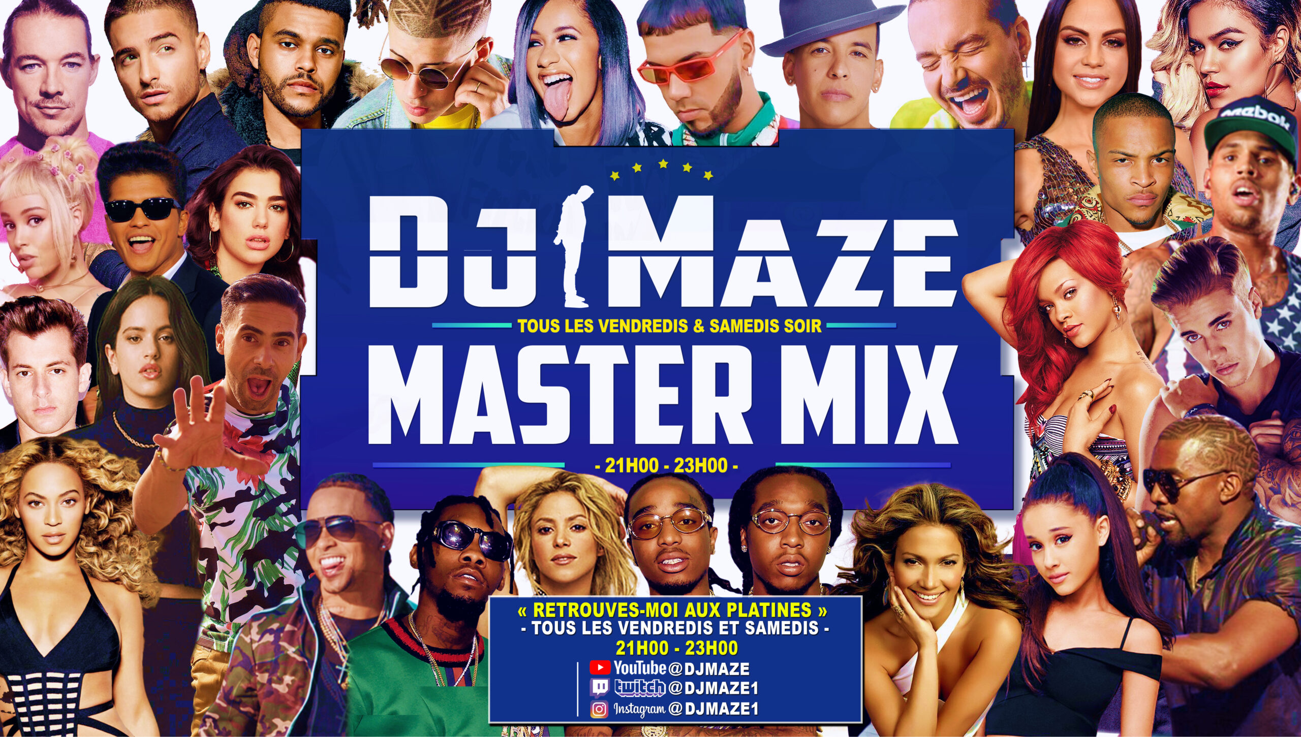 Nouvelle émission, « Dj Maze Master Mix » tous les vendredis et samedis de 21h à 23h